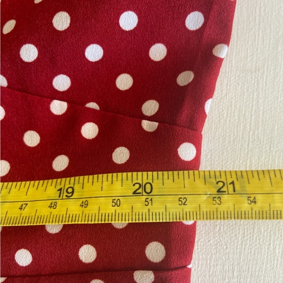Showpo red and white polka dot dress with fabric tie  Size 20 - Picture 15 of 15